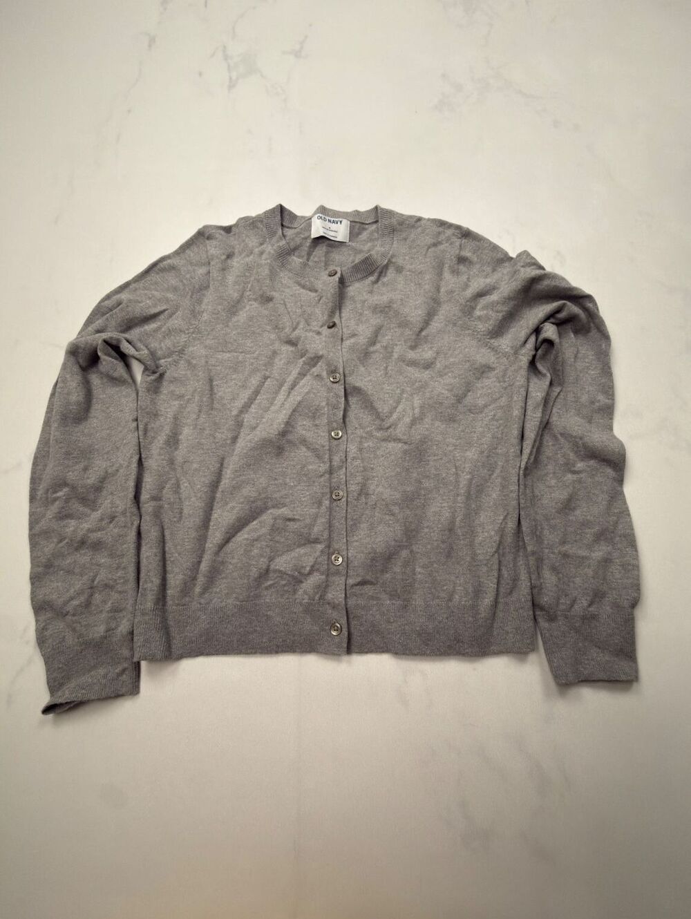 Old Navy Classic Style Cardigan Gray 2010s Minimalist - Womens M